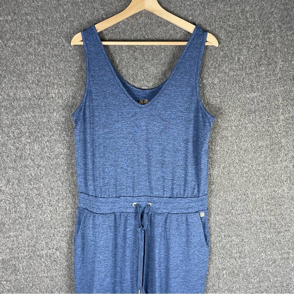 Lilly Pulitzer Women’s Large Sleeveless Maisie Upf 50+ Jumpsuit Heather Blue - Picture 3 of 16